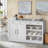 Tavais 60" W 2-Drawer Faux Marble Sideboard
