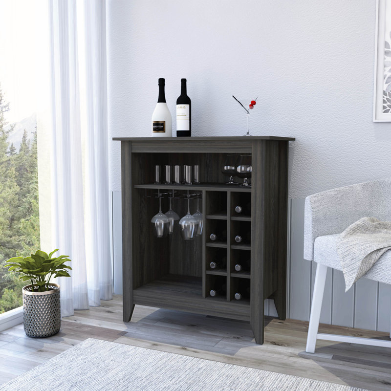 17.83" Bar Cabinet, Accent Cabinet, Entryway Cabinet, Storage Cabinet, Cabinet For Living Room, Espresso