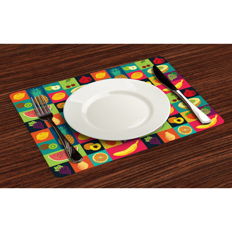 Polyester Food & Drink Rectangle Placemat