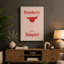 Strawberry Daiquiri Retro 1 Piece Wrapped Canvas Wall Art-941810877-941811523