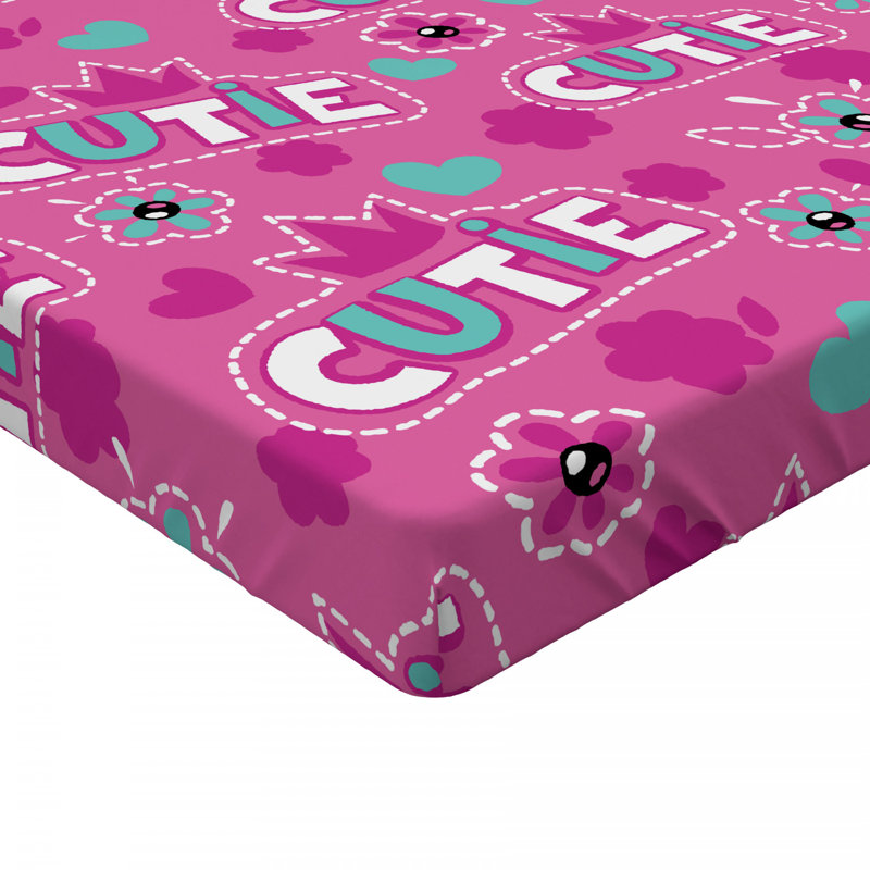 Feminine Microfiber Fitted Sheet, Queen Fitted Sheet