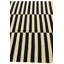 Tapis noir et blanc 5x8 Ponce