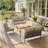 6.5″ Outdoor Replacement Cushion Set, Deep Seating Seat / Back Cushion Set-137666726
