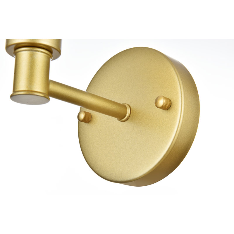 Byeong Dimmable Vanity Light, Brass, 5 Lights, 10" H x 47" W x 47" D