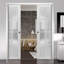 Felicia Frosted Glass Sliding Closet Doors-49203430-49252406