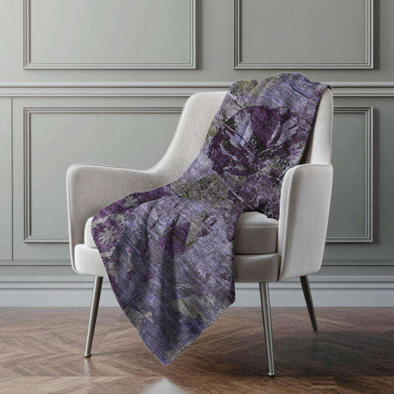 Jeté en sherpa Addison, Mauve