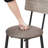 Round Bar Stool Set With Shelf, Upholstered Stool With Backrest,23.62'' W X 23.62'' D X 35.43'' H-1461020946-1461020957