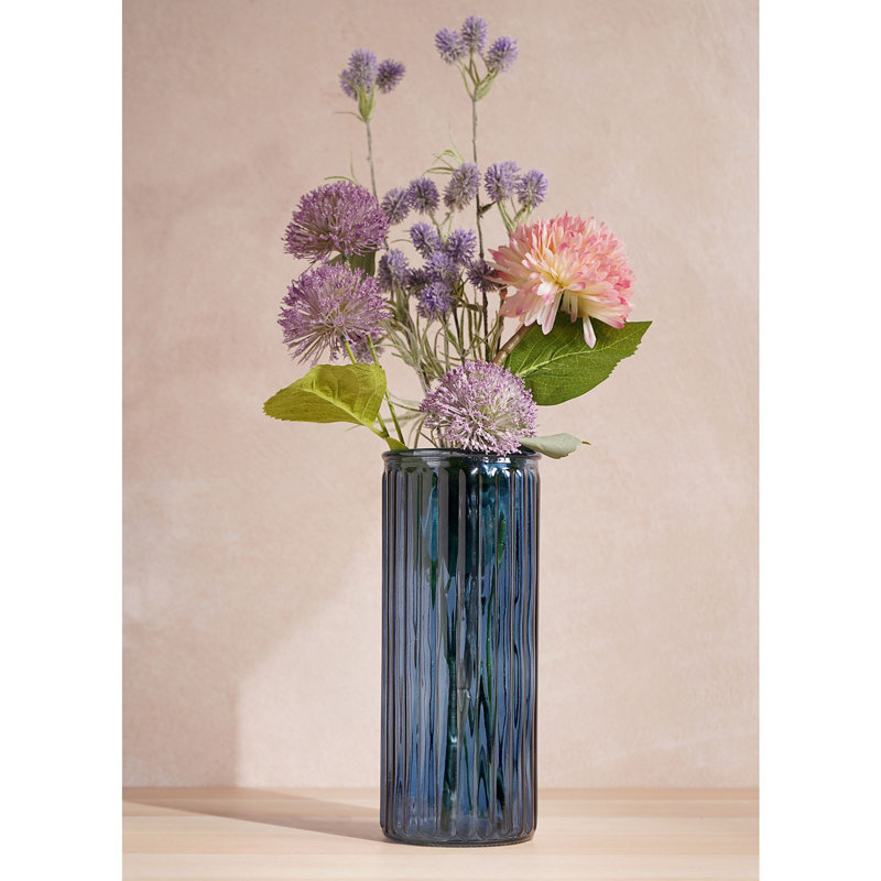 Glass Table Vase, Blue