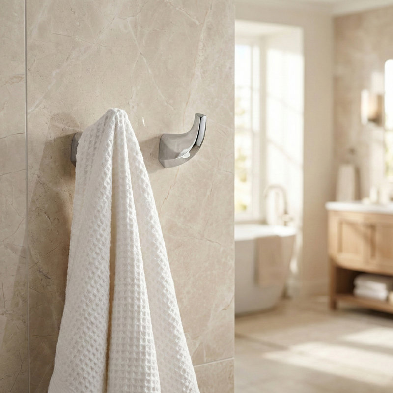 Wall Mounted Towel Hook Bathroom Robe Hook, Polished Chrome
