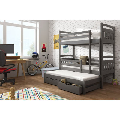 Aerona 90 X 190cm Bunk Bed with Storage Included