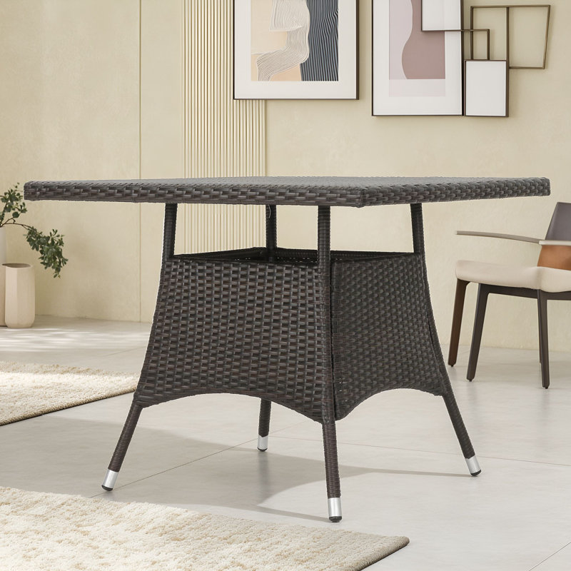 Square Outdoor Dining Table with Legs