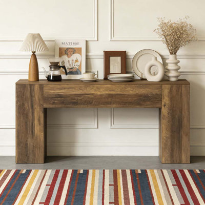 Table basse rustique, console robuste