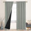 Paire de rideaux 100% occultant avec passe-tringle Deconovo-75196900-75196901