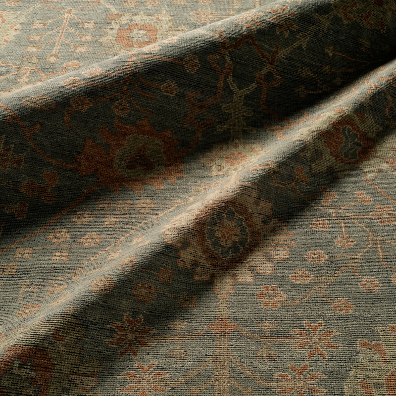 Jaipur Living Maeli RHA03 Handknotted Floral Blue and Beige Area Rug (12'x15'), Rectangle 10' x 14'