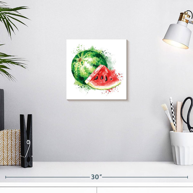 Yarlin Watermelon Slice Splatter, 10" H x 10" W