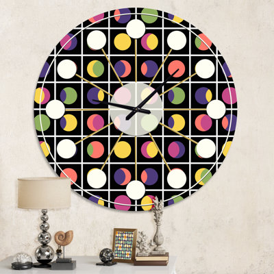 Horloge murale rétro Mid-Century