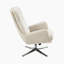 Chaise pivotante moderne et contemporaine de 29 po Leblanc avec revêtement en chenille, repose-pieds assorti, coussins en mousse haute densité-1748803902