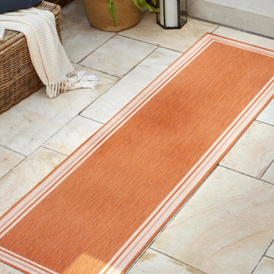 Tapis orange / crème James