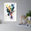 Dynamic Color Burst Abstract Modern Wall Art Print by Mauro - Wrapped Canvas Print-1167093821