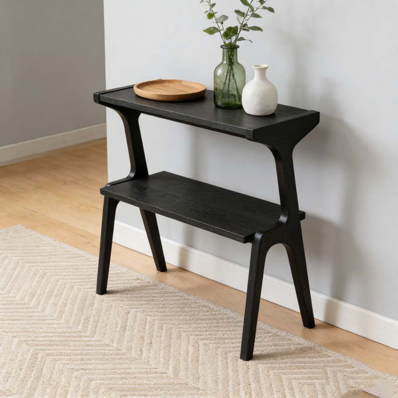 Wooden Bedside,Sofa Table,2-Tier Side Table