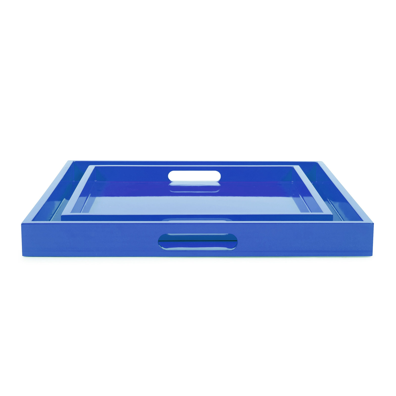 Lavande 2 Piece Tray Set, Blue