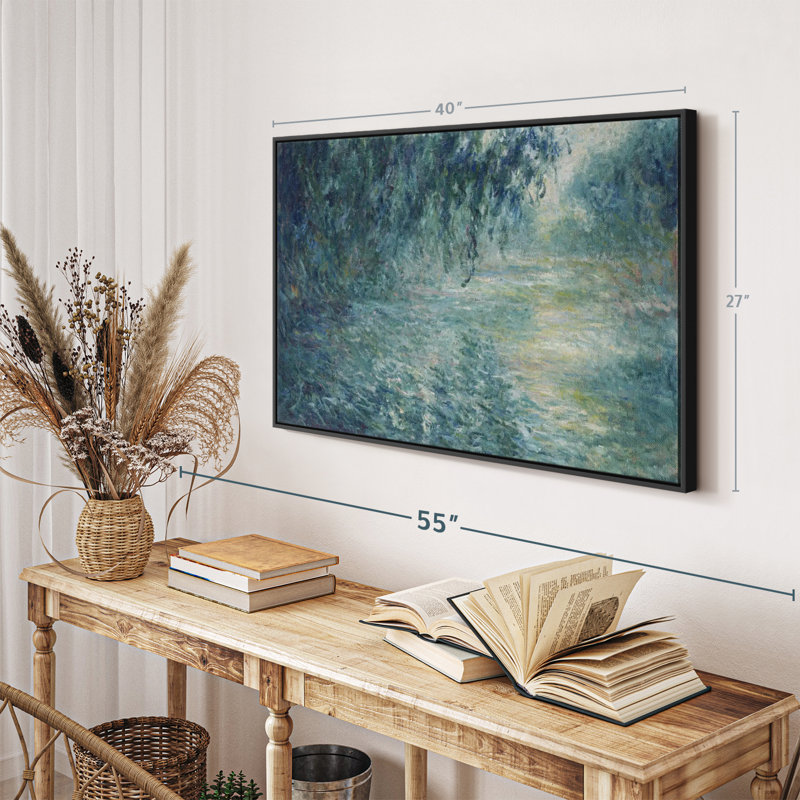 «Morning on the seine», reproduction sur toile, H 40 po x l 27 po