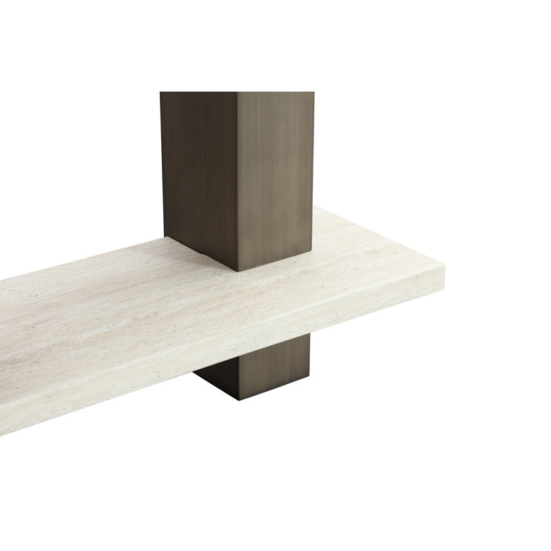Haven Narrow Console Table, White Oak Wood