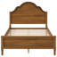 Lit plateforme double en bois avec tête et pied de lit-128986421-129181262