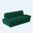 73-Inch Convertible Velvet Sofa Bed, 3-In-1 Queen Size Pull Out Sleeper Loveseat-1604145020