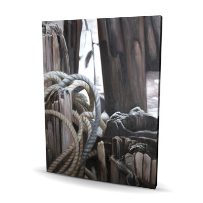 Driftwood - Still Life White Canvas for Elegant Home Decor