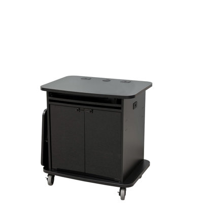 33'' H x 50.5'' W Laptop/Tablet Storage Cart with Wheels