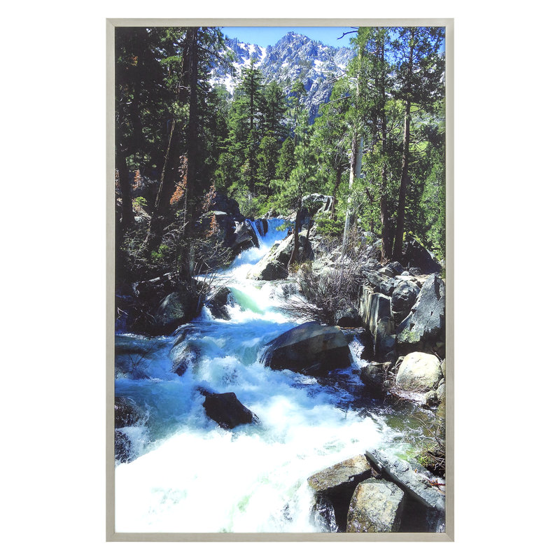 « eagle falls »-reproduction de photo sur verre encadrée