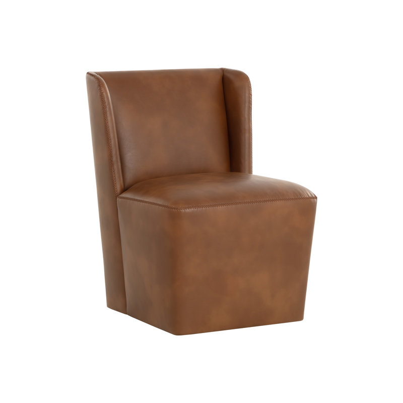 20.5'' H Faux Leather Upholstered Parsons Chair