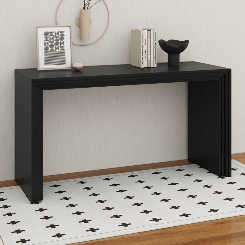Table d'appoint en bois Farmhouse, Noir