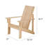 Chaise Adirondack moderne en cèdre Brently