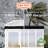 Backyard Discovery Willow 9' x 6' White Cedar Wood and Polycarbonate Walk-In Outdoor Greenhouse Kit with PowerPort