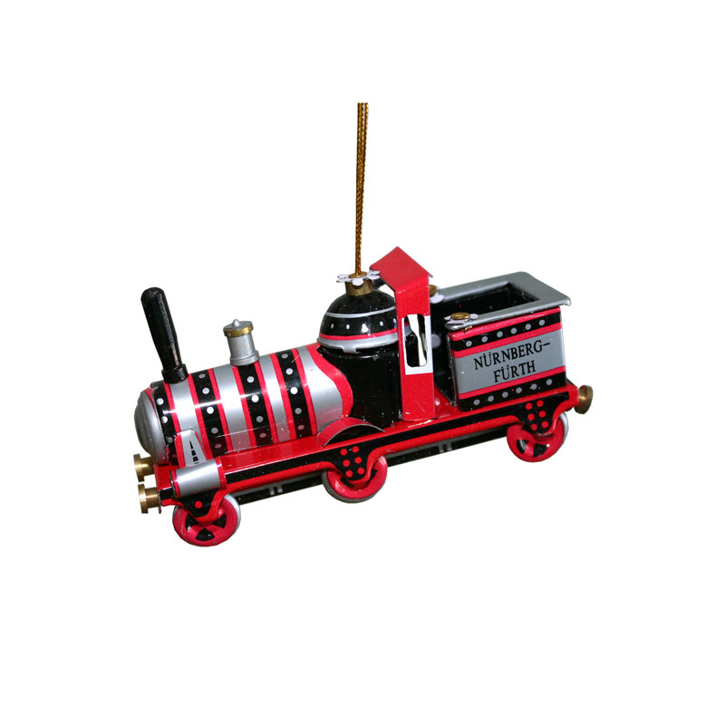 Ornement figurine suspendue pour locomotive à étain