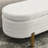 Modern Oval Upholstered Storage Bench