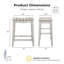 Tabouret de comptoir 24 po Ferda-246617014