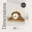 Burton Chiming Quartz Mantel Clock