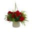 UV Protected Geranium And Fern In A Hanging  Pot