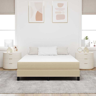 Vidaxl Bed Mattress With Mattress Sage Fabric