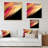 " Abstract Pink And Orange Feathers "-181256424-181256429