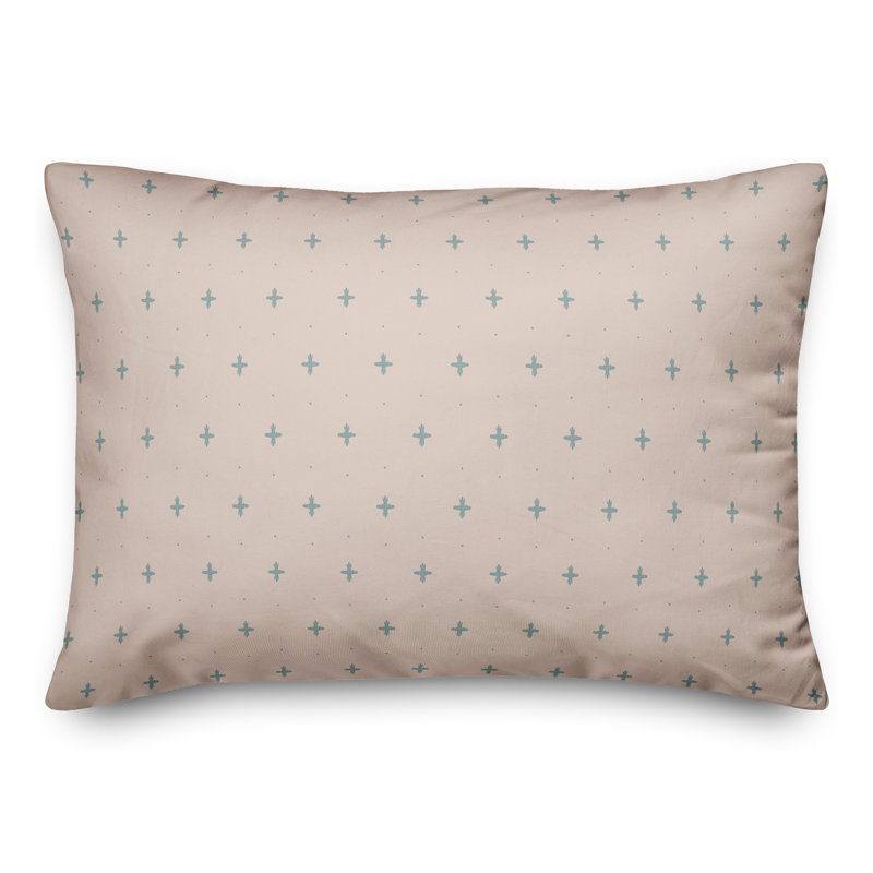 Housse de coussin rectangulaire en polyester / mélange de polyester, Rose