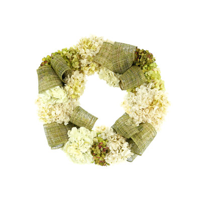 23'' Grapevine Wreath With Hydrangea And Bows