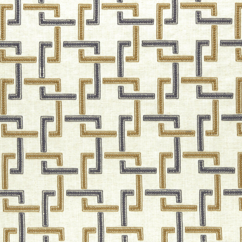Amara Sekai Fabric, Charcoal/Cinnamon