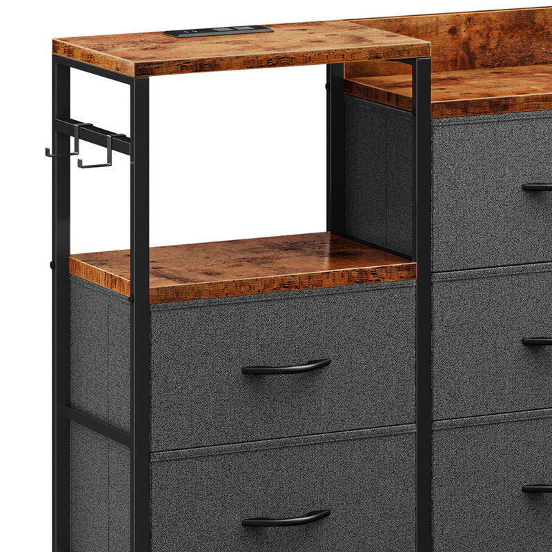 Commode Jayrin, Gris foncé