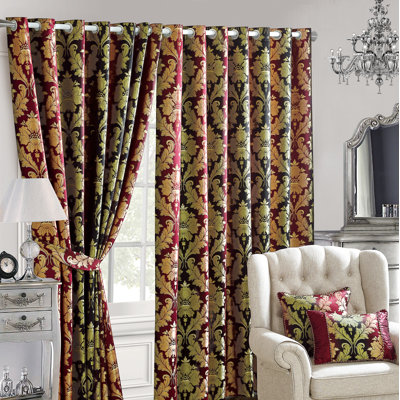 Kahle Semi Sheer Curtain Panel Pair