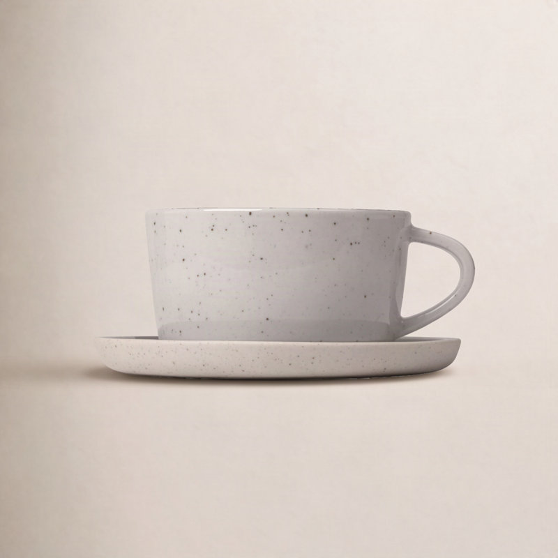 Sablo Coffee Mug & Saucer, Cloud