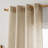 Light Filtering Linen Textured Polyester Semi-Sheer Grommet Curtain Pair (Set of 2)-622967887-622967881